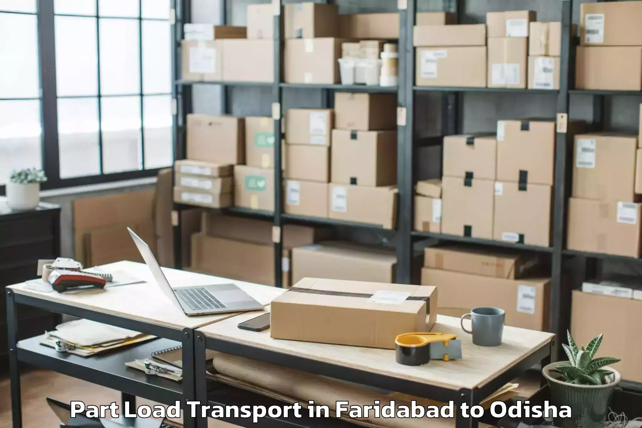 Efficient Faridabad to Golamunda Part Load Transport